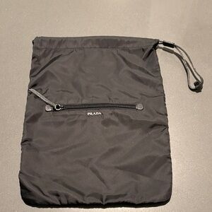 Prada Black Nylon Toiletry Bag for Men